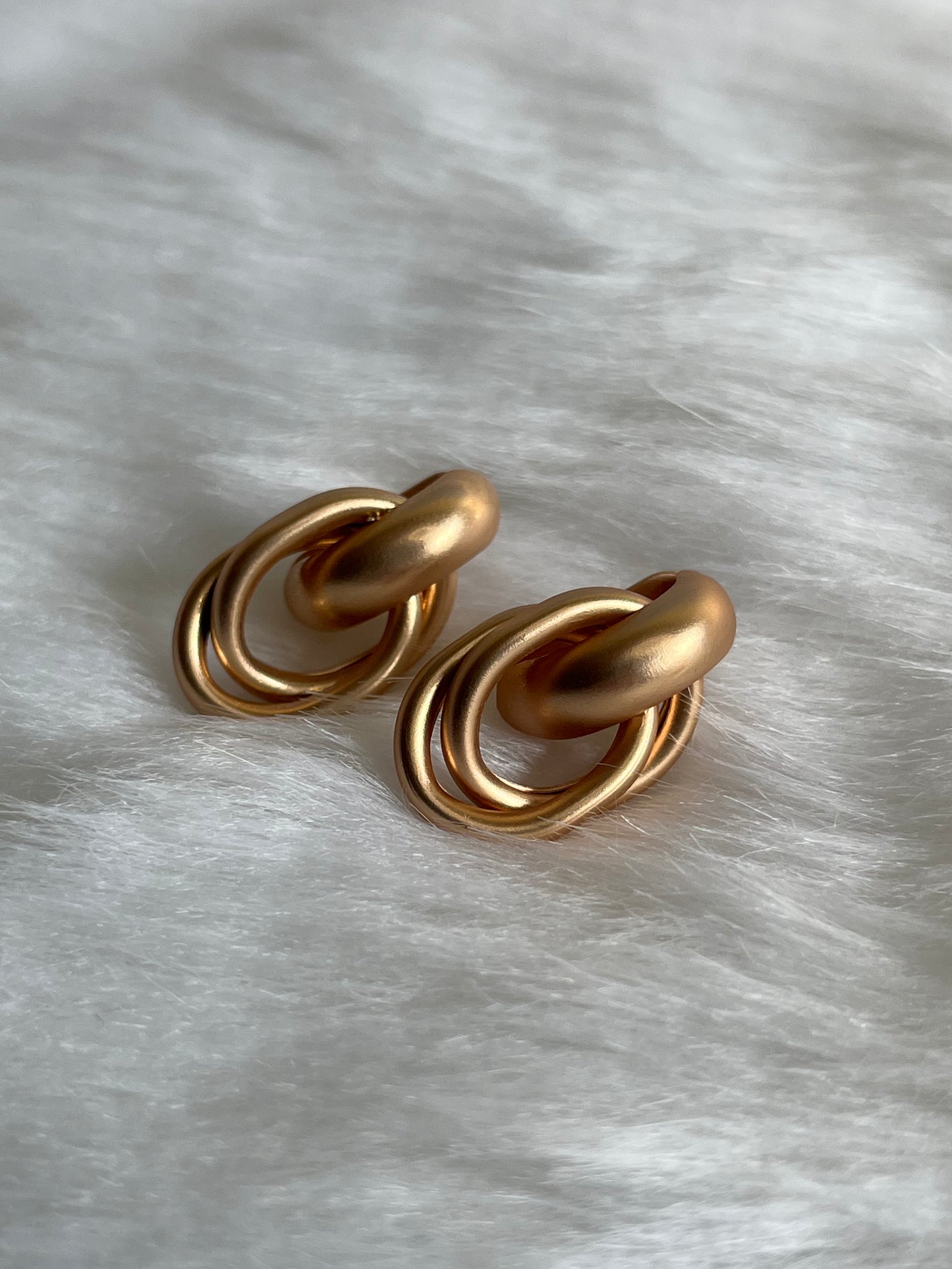 Matte Gold chunky earrings