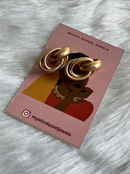 Matte Gold chunky earrings