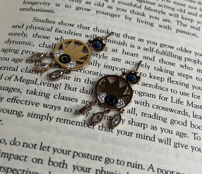 Evil eye earrings